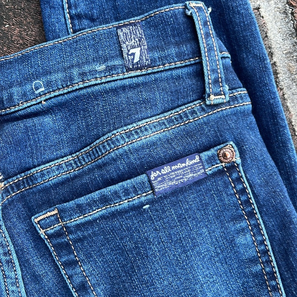 7 FAM "the ankle skinny" blue jeans size 25 - Picture 5 of 7